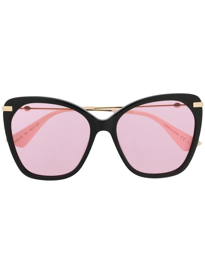 Gucci Eyewear Oversized Frame Sunglasses - Neutrals