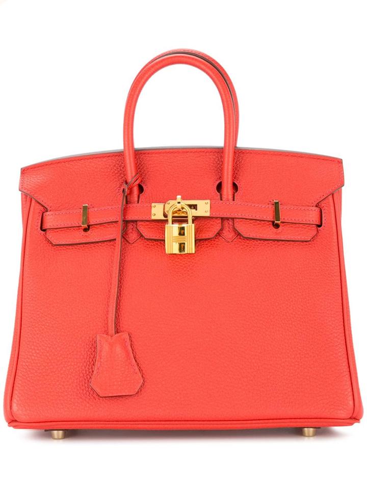 Hermès Vintage Birkin 25 Handbag Togo - Red