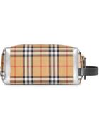 Burberry Metallic Detail Vintage Check Pouch - Black