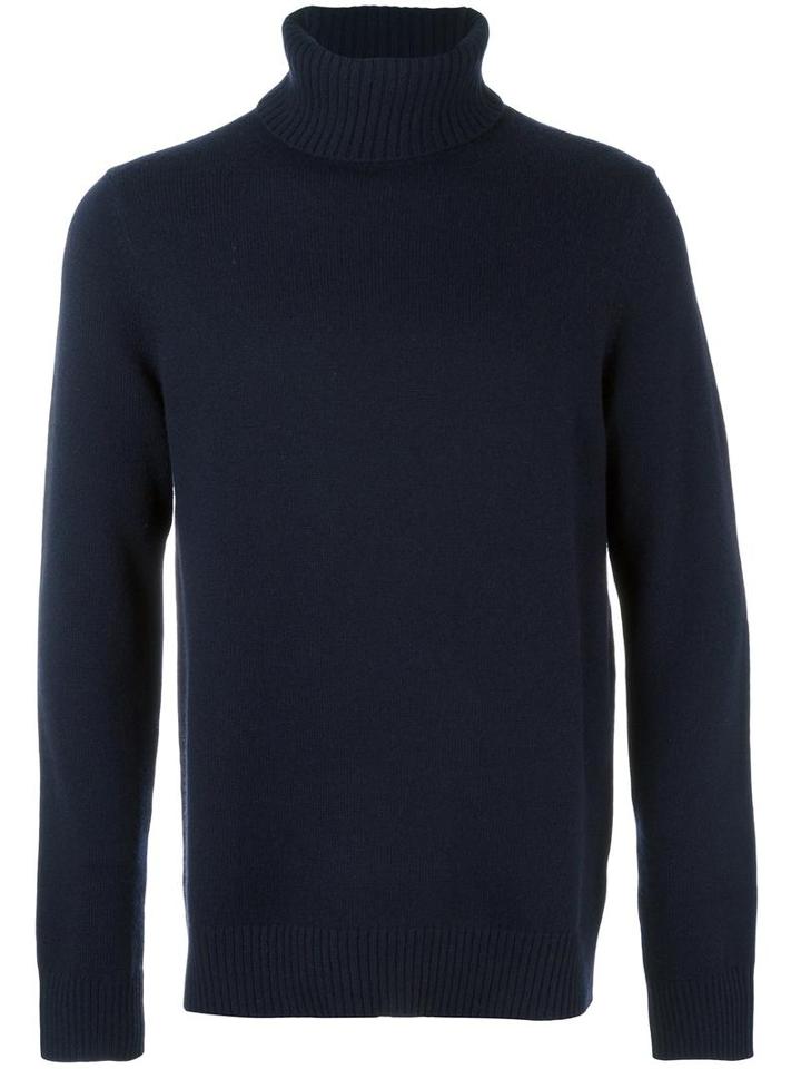 Vince Turtleneck Sweater, Men's, Size: Small, Blue, Wool/cashmere