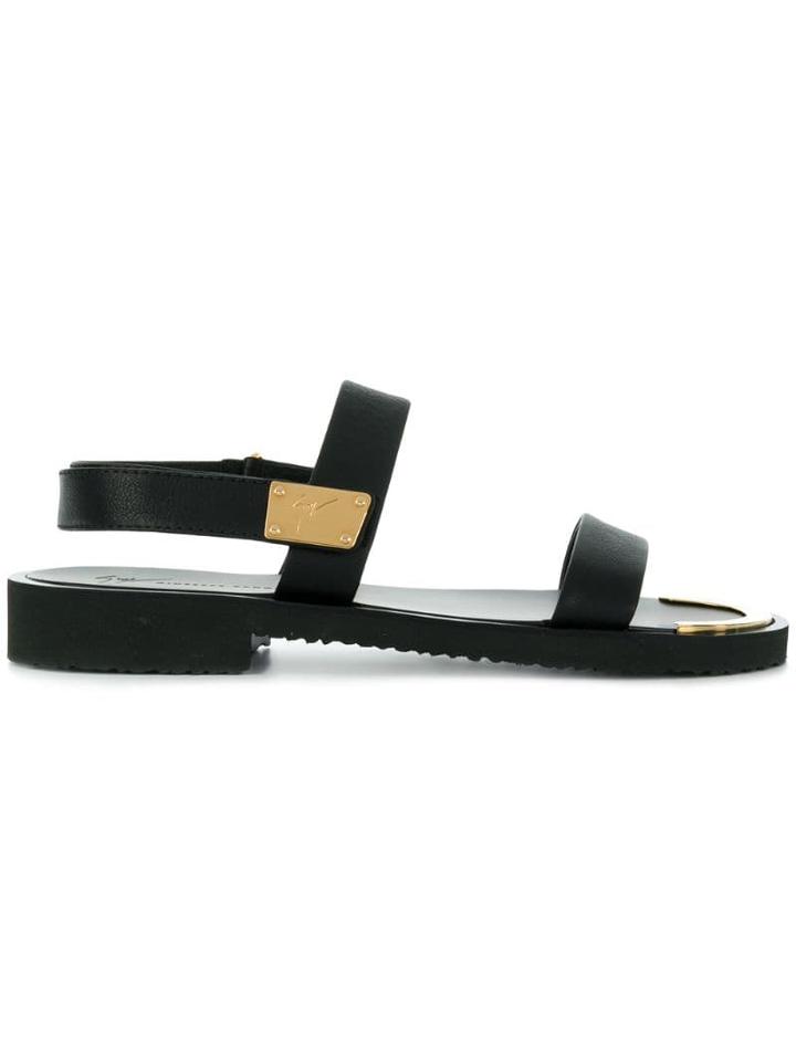 Giuseppe Zanotti Sling Back Sandals - Black
