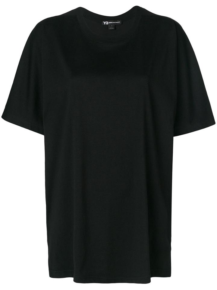 Y-3 Logo Back Oversized T-shirt - Black