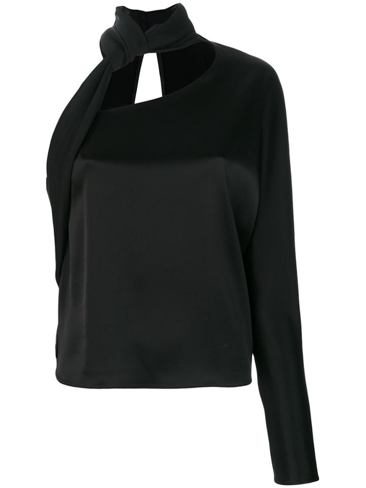 Lanvin Neck Tie Blouse - Black