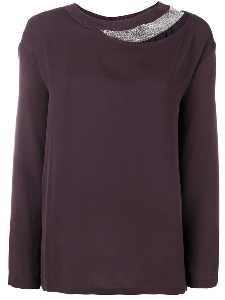 Fabiana Filippi Layered Long Sleeved Blouse - Pink