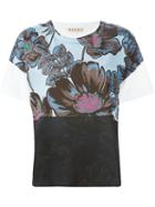Marni Floral Print T-shirt, Women's, Size: 38, White, Cotton