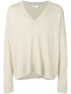 Ami Paris V Neck Sweater - Neutrals