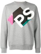 Ps Paul Smith Logo Print Sweatshirt - Grey