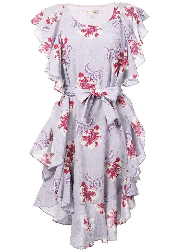 Morgan Lane Delphine Ruffle Dress - Purple