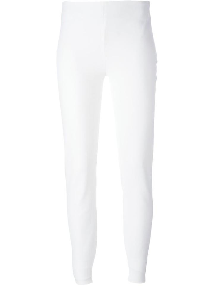 Joseph Slim Fit Trousers, Women's, Size: 36, White, Viscose/cotton/spandex/elastane