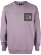 Ps Paul Smith Monogrammed Long Sleeve Sweatshirt - Purple