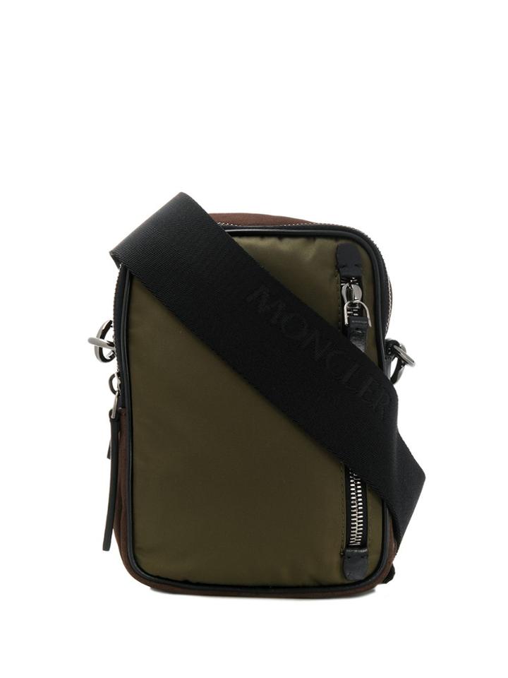 Moncler Small Zipped Messenger Bag - Green
