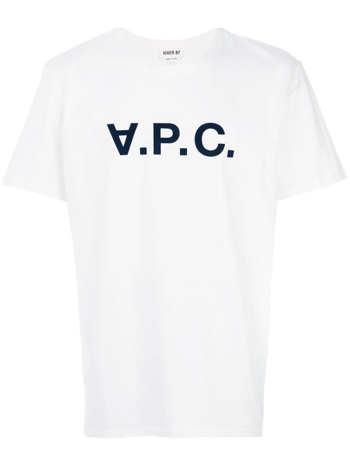A.p.c. - Appliqué Logo T-shirt - Men - Cotton - M, White, Cotton