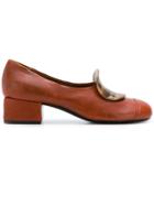 Marni Tortoise-shell Embellished Pumps - Brown