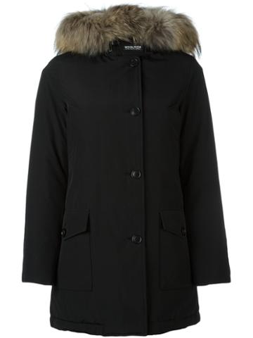 Woolrich Racoon Fur Collar Coat