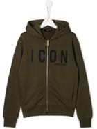Dsquared2 Kids Icon Zipped Hoodie - Green