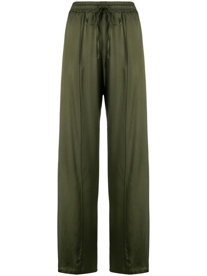 Semicouture Side Stripe Trousers - Green