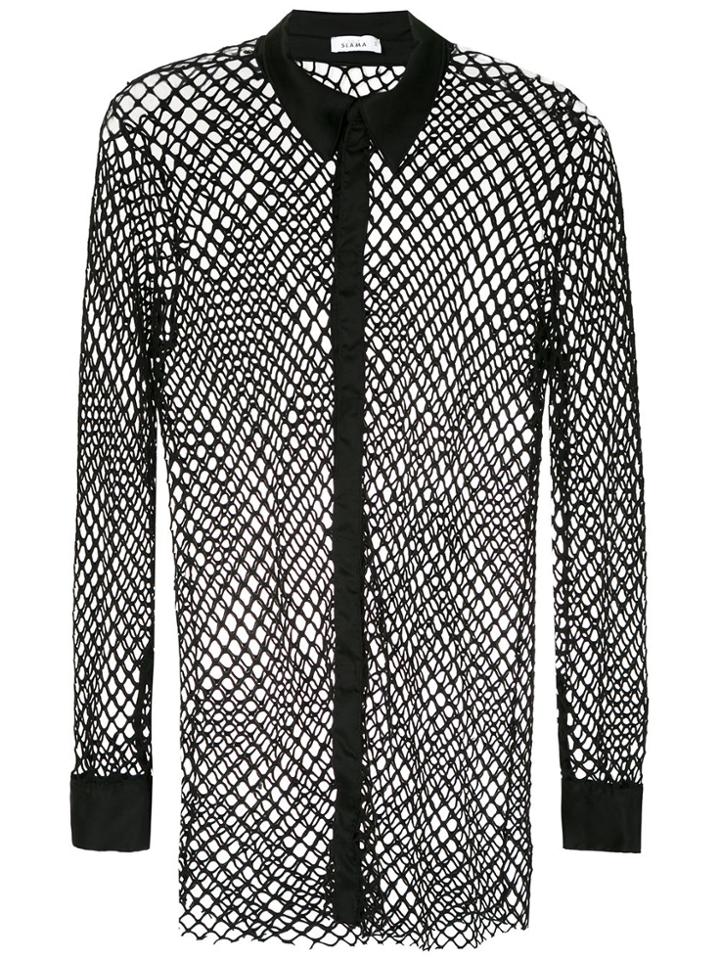 Amir Slama Mesh Shirt - Black