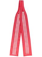 Dsquared2 - Dot Print Scarf - Women - Silk - One Size, Red, Silk