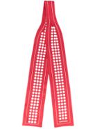 Dsquared2 - Dot Print Scarf - Women - Silk - One Size, Red, Silk
