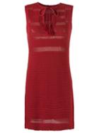 Talie Nk V Neck Knit Dress, Women's, Size: P, Red, Cotton/acrylic