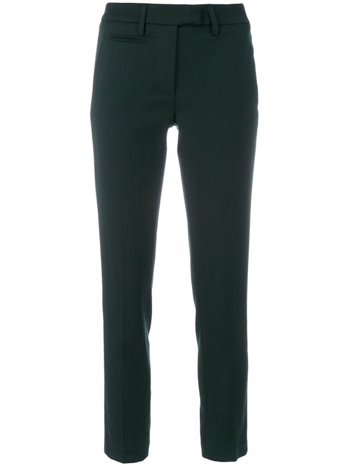 Dondup Cropped Skinny Trousers - Green