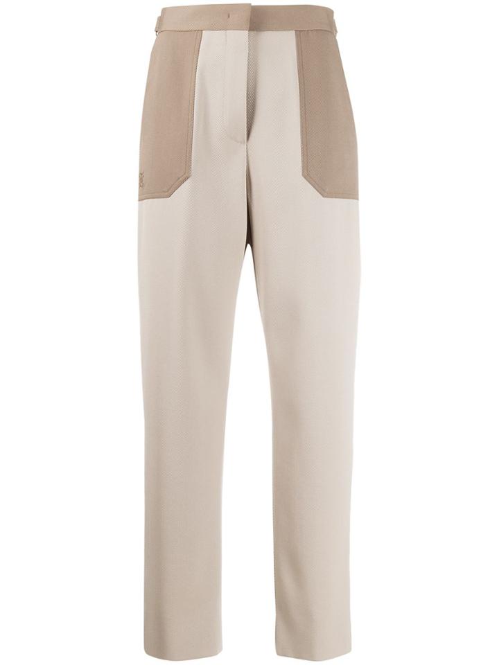 Fendi High-waisted Trousers - Neutrals