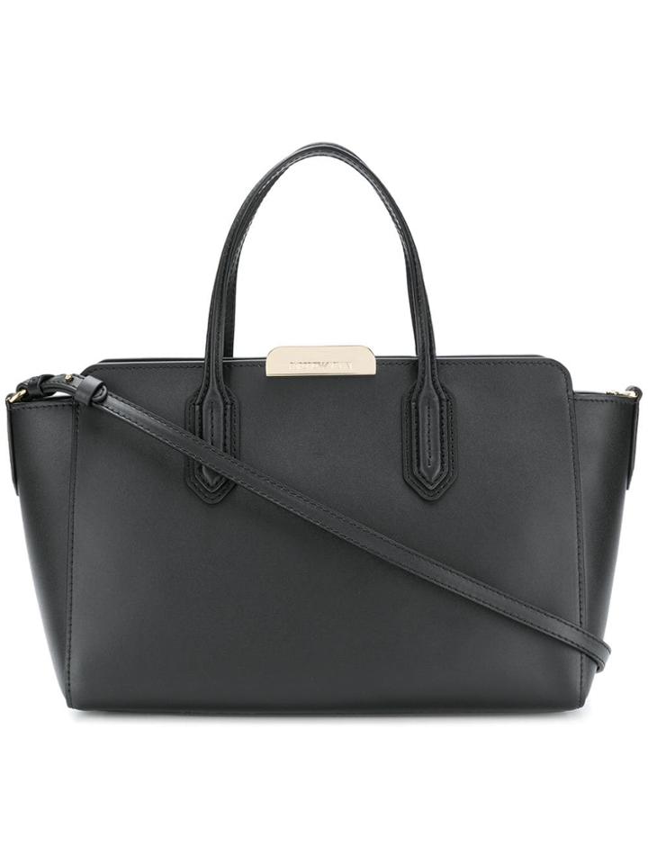 Emporio Armani Logo Top-handle Tote - Black