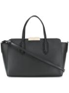 Emporio Armani Logo Top-handle Tote - Black