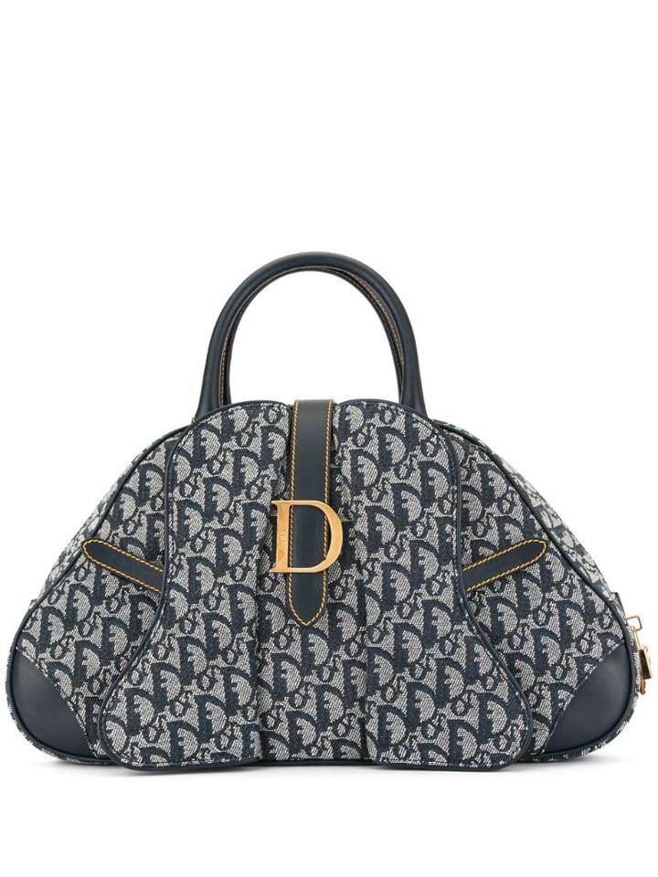 Christian Dior Pre-owned Trotter Pattern Handbag - Black