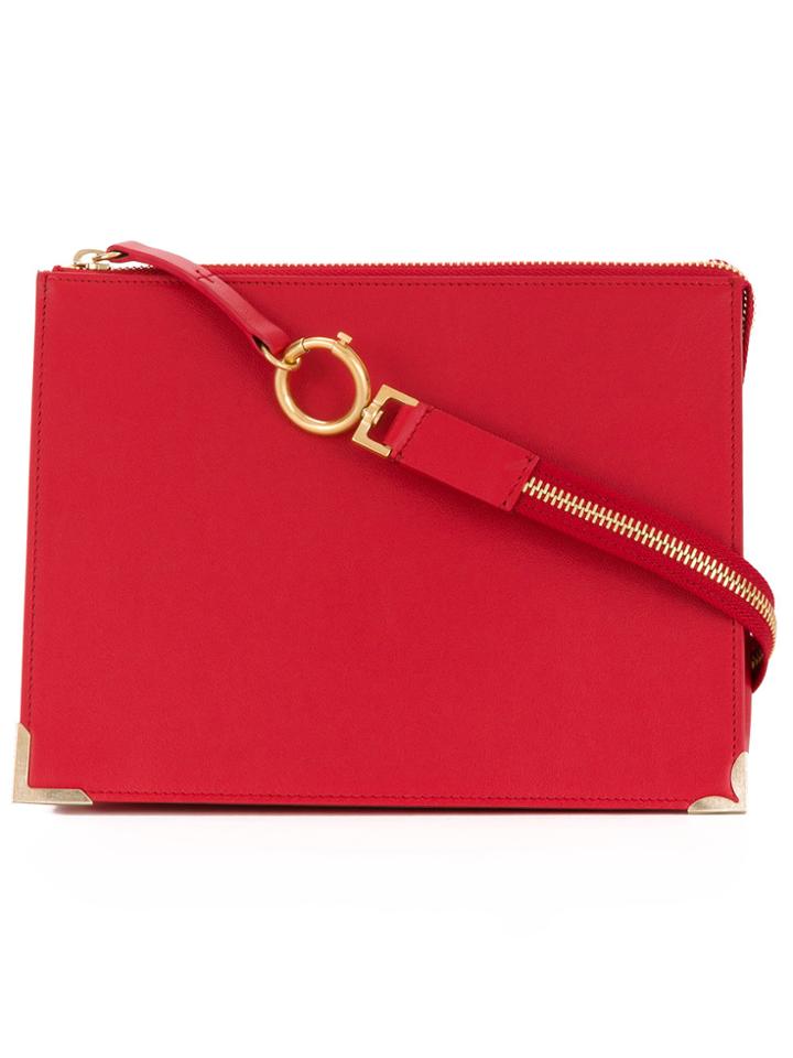 Maison Margiela Zip Strap Clutch - Red