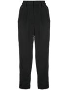 Mm6 Maison Margiela Tapered Tailored Trousers - Black