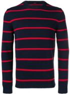 Mp Massimo Piombo Striped Long Sleeve Sweater - Blue
