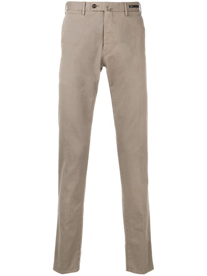 Pt01 Slim Fit Trousers - Neutrals