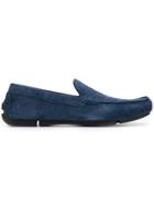 Emporio Armani Logo Print Loafers - Blue
