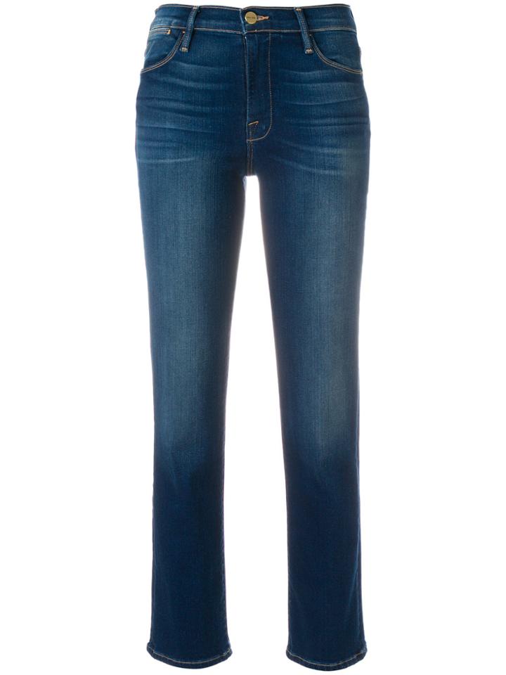 Frame Denim Le High Straight Jeans - Blue