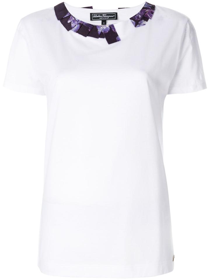 Salvatore Ferragamo Round Neck T-shirt - White