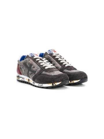 Premiata Kids Contrast Lace-up Sneakers - Grey