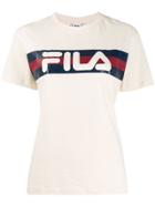 Fila Logo Print T-shirt - Neutrals