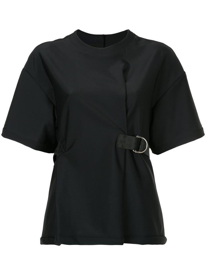 Le Ciel Bleu Belted Waist Blouse - Black