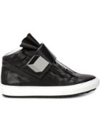 Pierre Hardy Magic Hi-top Sneakers, Men's, Size: 40, Black, Leather/nappa Leather/rubber