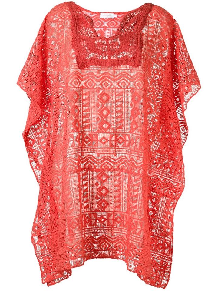 Brigitte Lace Beach Dress, Women's, Size: P, Pink/purple, Cotton
