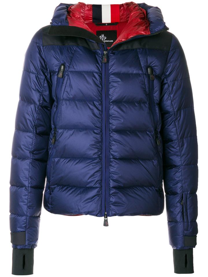 Moncler Grenoble Padded Hooded Jacket - Blue
