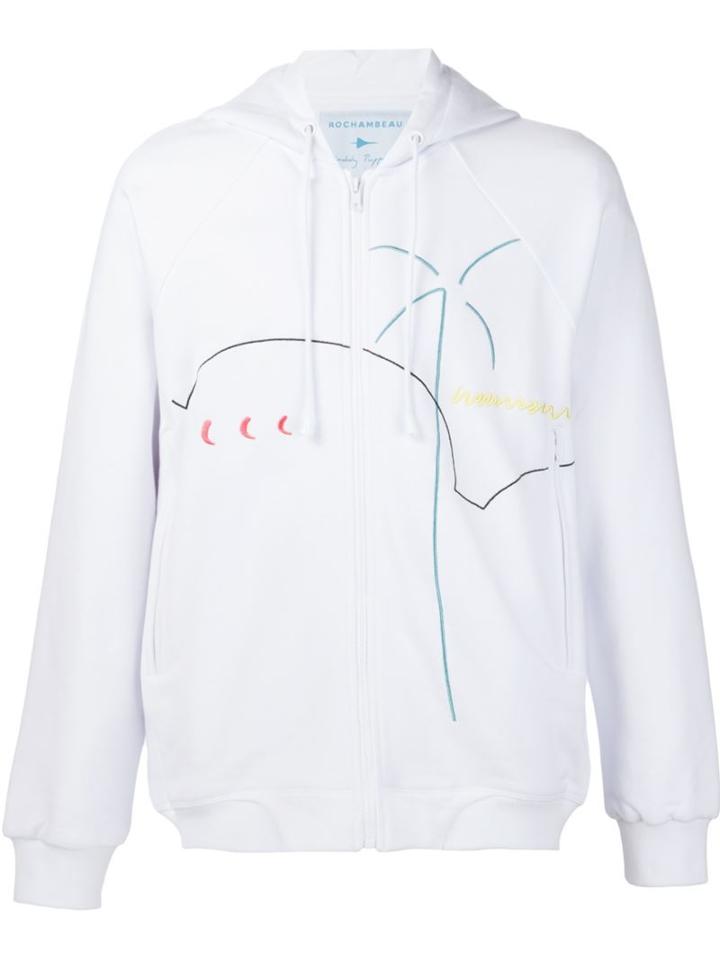 Rochambeau Embroidered Detail Hoodie