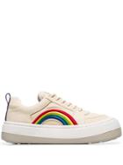 Eytys Sherbet Sonic Rainbow Embroidered Canvas Low-top Sneakers -
