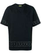 Versace Jeans Eyelet Detail T-shirt - Black
