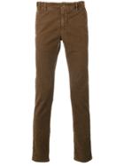 Incotex Textured Trousers - Brown