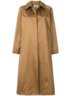 H Beauty & Youth Long Buttoned Coat - Brown