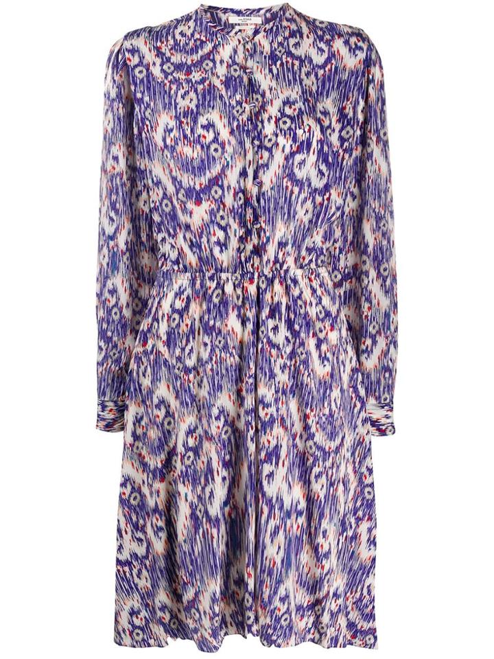 Isabel Marant Étoile Abstract Pattern Day Dress - Blue