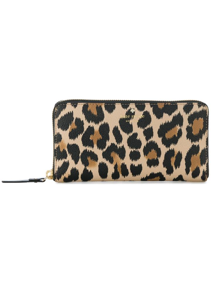 Kate Spade Leopard Print Wallet - Brown