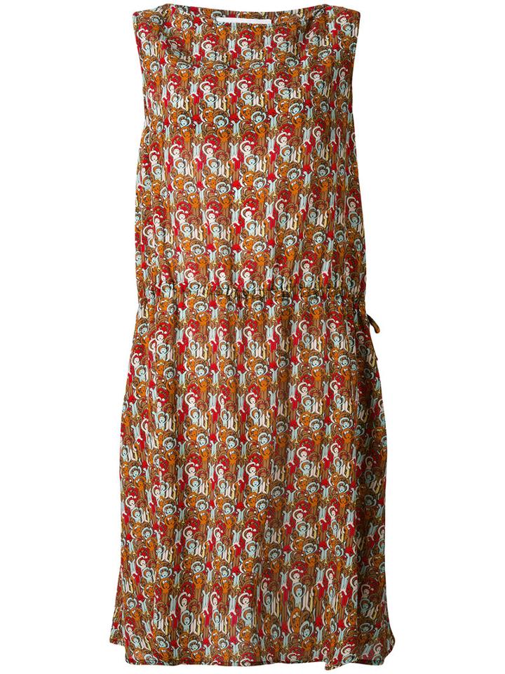 Société Anonyme - Camouflage Drawstring Dress - Women - Silk - 2, Women's, Silk